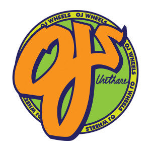 OJ Wheels 3" Circle Logo Sticker