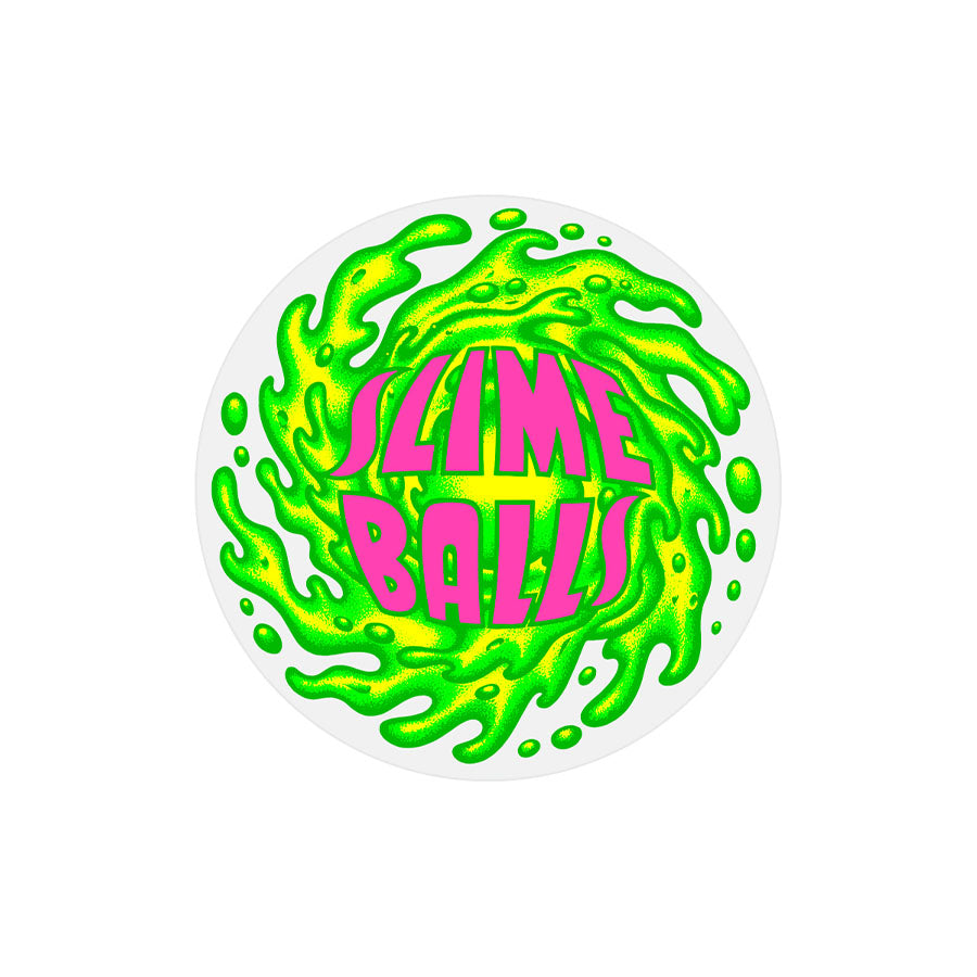 Slime Balls Wheels 3.25" Small Circle Sticker