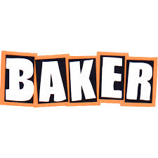 Baker Skateboards 5" Neon Orange Logo Sticker
