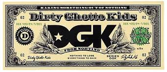 DGK Dollar Sticker -  6.25x2.75
